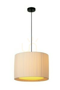 Lampa wisząca Lucide FOLD 21439/40/31 biała Japandi 40 cm tkanina metal small 0