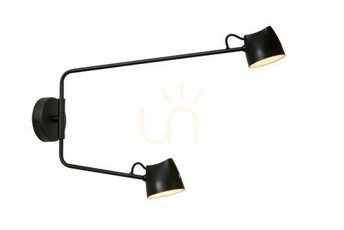 Sprawdź Kinkiet Lucide MILNE czarny LED 2x6W 35 cm 44216/12/30