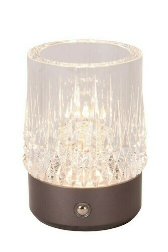 Sprawdź Zestaw 3 lamp stołowych Lucide LILY LED 3 W grafitowych 8 cm