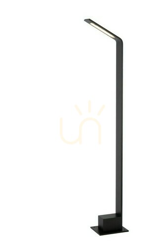 Sprawdź Słupek oświetleniowy Lucide LAWFORD LED 6W 80 cm czarny aluminiowy IP54