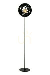 Lampa podłogowa Lucide HANNELORE czarna metalowa E27 149,6 cm 10723/01/30 small 0
