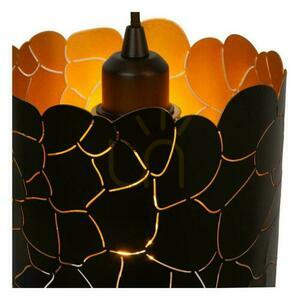 Lampa wisząca Lucide Almelo czarna złota 3xE27 metalowa small 2
