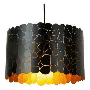 Lampa wisząca Lucide Almelo czarna i złota metalowa 40 cm E27 small 1