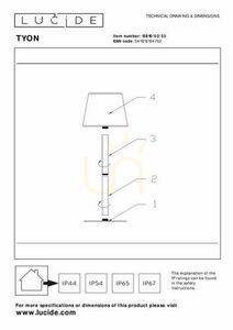 Lampa zewnętrzna stojąca Lucide Tyon zielona LED IP65 41 cm small 3