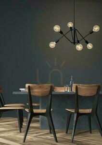 Lampa wisząca Lucide Lester 21424/06/30 czarna, 6×E27 max 40 W, Ø76 cm, wysokość 65–177 cm small 2