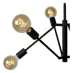Lampa wisząca Lucide Lester 21424/06/30 czarna, 6×E27 max 40 W, Ø76 cm, wysokość 65–177 cm small 5