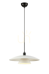 Lampa wisząca Markslojd Millinge 108430 biała metalowa 50 cm small 0