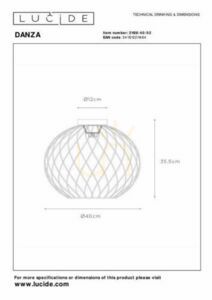 Plafon Lucide Danza złoty czarny metal 40 cm 21128/40/02 small 3