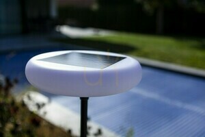 Lampa zewnętrzna stojąca solarna Lutec Pops czarna LED 5,1W 173,5 cm small 2