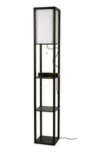 Lampa podłogowa Lucide MENNO czarna beżowa Japandi E27 162,7 cm 44799/81/30 small 1