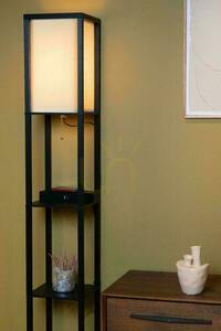 Lampa podłogowa Lucide MENNO czarna beżowa Japandi E27 162,7 cm 44799/81/30 small 3