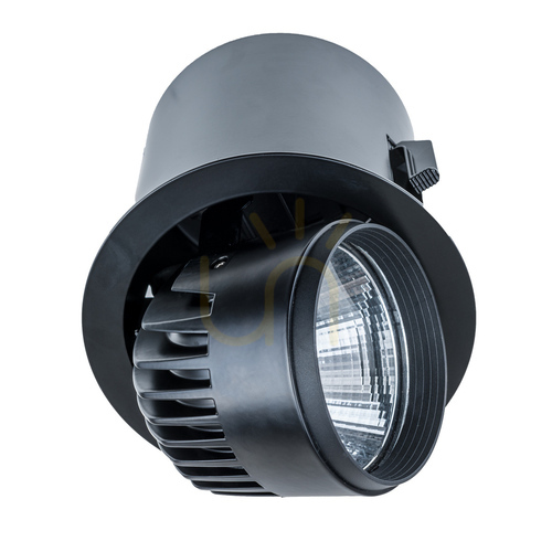 Sprawdź Oprawa wpuszczana Italux LED czarna/biała 34W 3000K 3100lm RA-721R/BK-WW/12