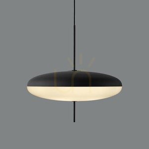 Lampa wisząca PIATTO biało-czarna 50 cm small 3