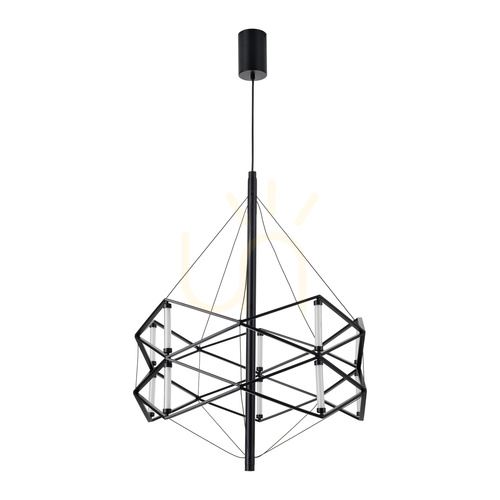 Sprawdź Lampa wisząca SPACE LED czarna 60 cm
