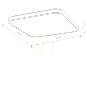 Plafon AGNES SQUARE LED PRO 64W 3000K czarny 10987 Nowodvorski small 5