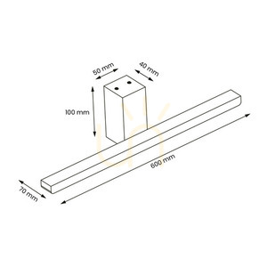 Biały Kinkiet Artemis White 13,8 W Led 60cm 4000 K Ip44 IP44 small 4