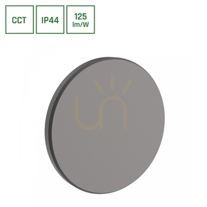 Piatta 9 W Cct 230 V Ip44 120x47 Mm Szary Okrągła Elewacyjna small 0
