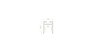 Profil LED LUMINES typ Slimo czarny lakierowany 3 m small 1