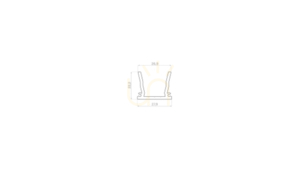 Profil LED LUMINES STRADA najazdowy srebrny anodowany 2,02 m small 1