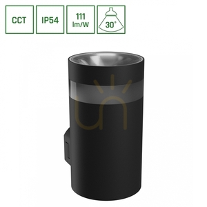 Torre Ring 9 W Cct 230 V Ip54 99x78x156 Mm Czarny Okrągła Elewacyjna Jednokierunkowe small 6