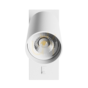Squalla Variosa Switch Gu10 Kinkiet 230 V Ip20 55x100 Mm Biały Okrągła small 2