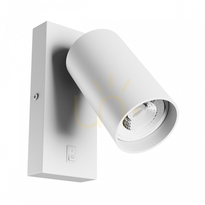 Squalla Variosa Switch Gu10 Kinkiet 230 V Ip20 55x100 Mm Biały Okrągła small 0