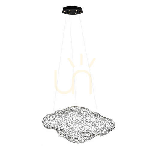 Sprawdź Lampa wisząca Max Light Stardust P0525D czarna 7-punktowa LED 95 cm