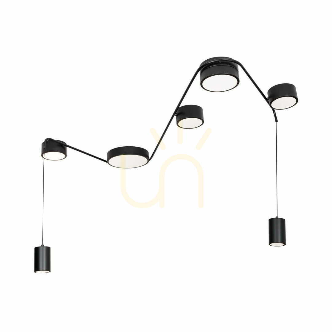 Sprawdź Plafon Max Light Zumaia C0249 czarny LED 42W 7-punktowy 127 cm Plafon Max Light Zumaia C0249 czarny LED 42W 7-punktowy 127 cm