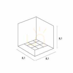 Plafon Max Light X-Line C0252 biały 10W 3000K 8,1 cm small 2