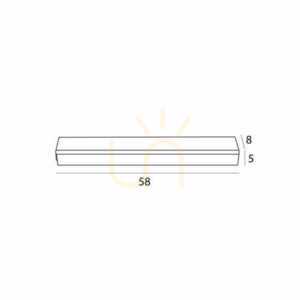 Plafon Max Light Flex C0259 czarny 15W 58 cm LED small 2