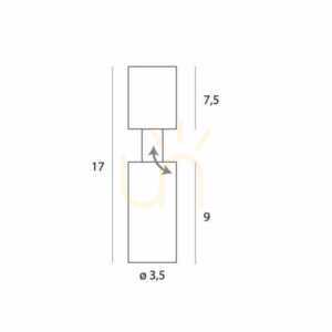 Plafon Max Light Halo C0247 biały 7W LED 3000K aluminium 17 cm small 4