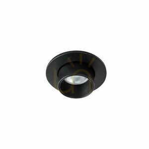 Plafon podtynkowy Max Light Halo H0129 czarny LED 6W 3000K 6 cm small 1