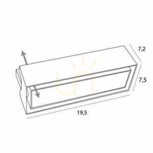 Oprawa wpuszczana Max Light Modular H180.04 biała aluminiowa 19,5 cm small 3