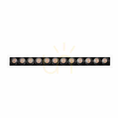 Sprawdź Oprawa wpuszczana Max Light X-Line H0138 LED 15W 3000K biała/czarna 24 cm
