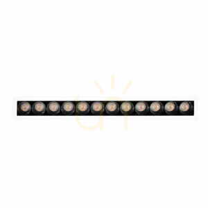 Oprawa wpuszczana Max Light X-Line H0138 LED 15W 3000K biała/czarna 24 cm small 0