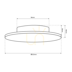 Kinkiet zewnętrzny Milagro DISK ML1288 czarny LED 18 W 3CCT 25 cm IP65 small 8