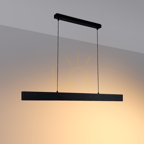 Sprawdź Liniowa lampa wisząca Elkim HARTO/Z A L-600 czarna struktura LED 16 W DALI