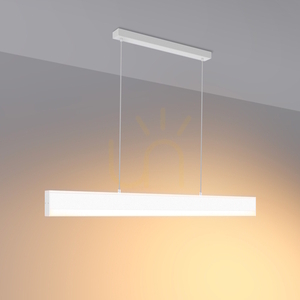 Liniowa lampa zwieszana HARTO/Z 155B L-890 Biały struktura z przewodem transparentnym small 0