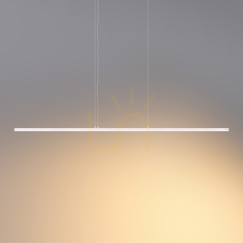 Sprawdź Liniowa lampa wisząca Elkim SLIMA/Z 122B L-1200 21 W 3000 K biała z transparentnym przewodem