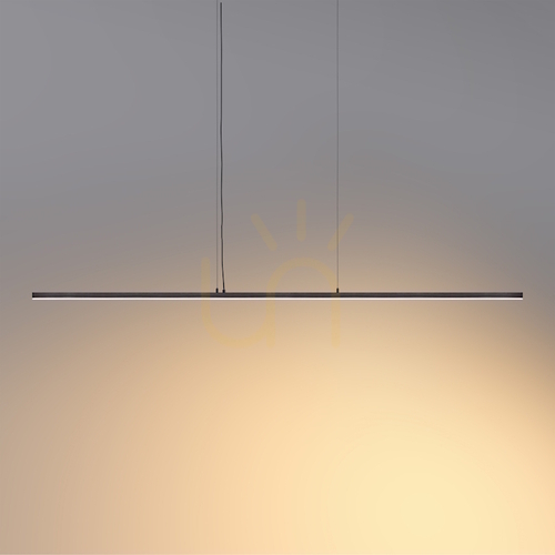 Sprawdź Liniowa lampa wisząca Elkim SLIMA/Z 122B L-1500 czarna struktura LED 27 W