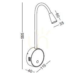 Lampa ścienna SULTA 423 Czarny 1 Lampa ścienna SULTA 423 Czarny small 1