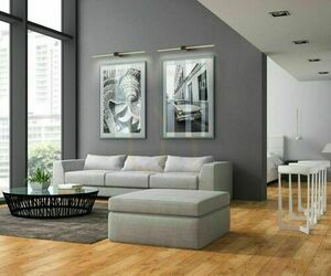 Lampa ścienna  WAND 466 Biały + złoty small 1