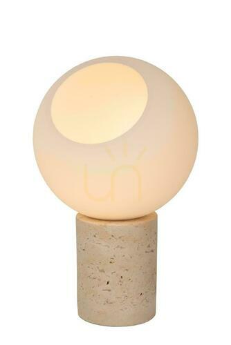 Sprawdź Lampa stołowa Lucide DAVIN szara ceramiczna szkło Japandi 24,5 cm 05548/01/61