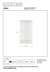 Lampa zewnętrzna stojąca Lucide Pingi 06822/62/41 szara LED IP44 Japandi small 2