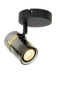 Plafon Lucide UPTON czarny złoty GU10 LED CCT 1x40W różne barwy światła small 4