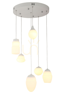 Lampa wisząca Max Light Multi 6 biała 52 cm P0249 0 Lampa wisząca Max Light Multi 6 biała 52 cm P0249 small 0