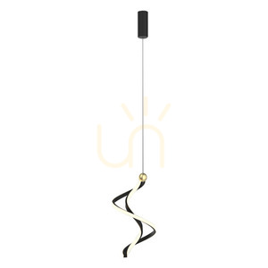 Lampa wisząca Milagro Colia ML1181 LED 19 W czarno-złota small 5