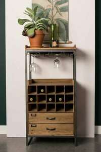 Witrynka na wino - The Excellent Vintage by Lunares Design, 112,5cm, barek na butelki small 7
