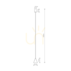 Lampa wisząca Nowodvorski ZENITH XS 11454 stożek grafitowy RAL 7022 GU10 R35 maks. 10 W 11 cm small 8