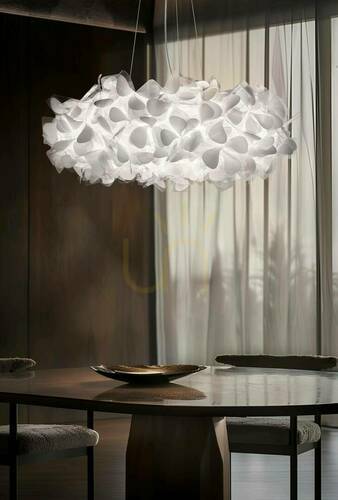 Sprawdź Lampa Wisząca Slamp Clizia Suspension Large Mama Non Mama White Transparent Wire